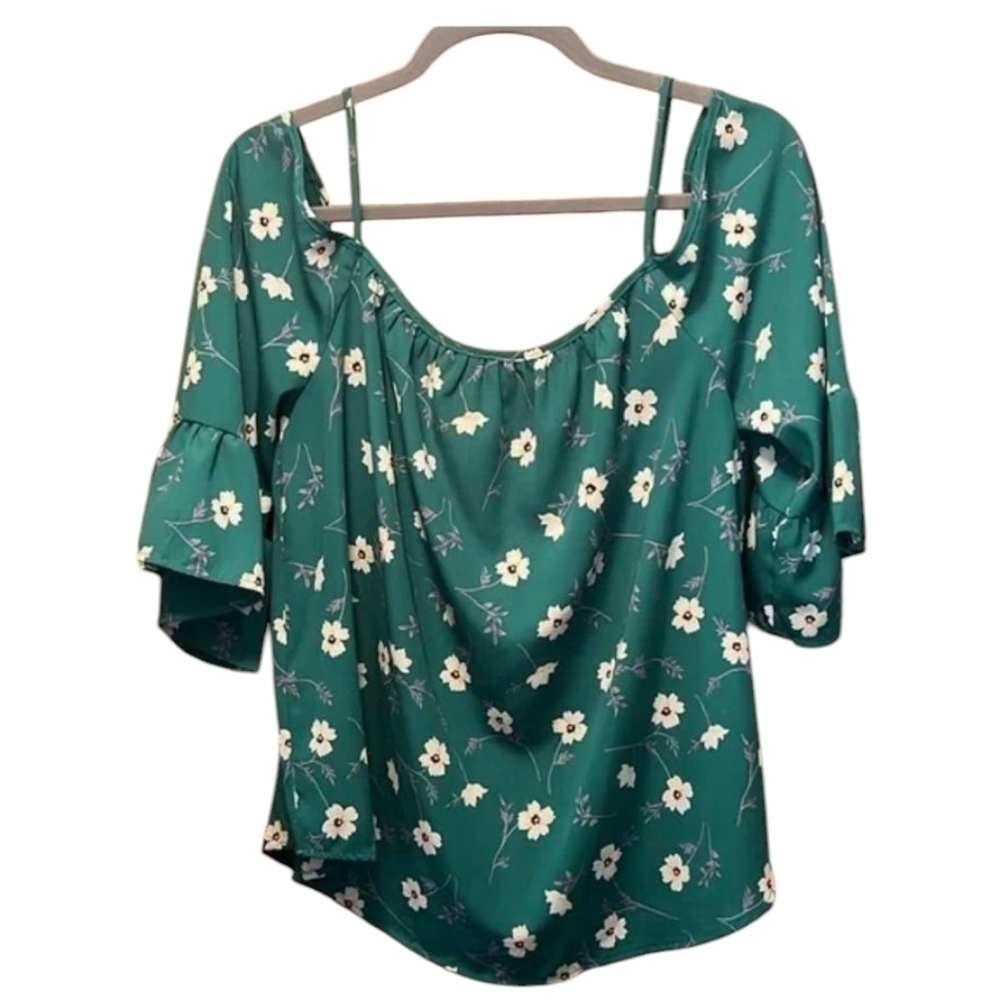 Kaileigh Cold Shoulder Floral Blouse